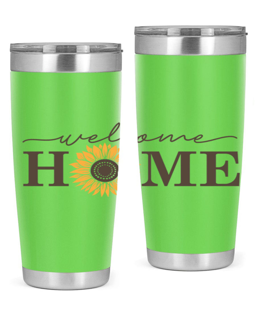 Welcome Home sunflower573#- spring- Tumbler