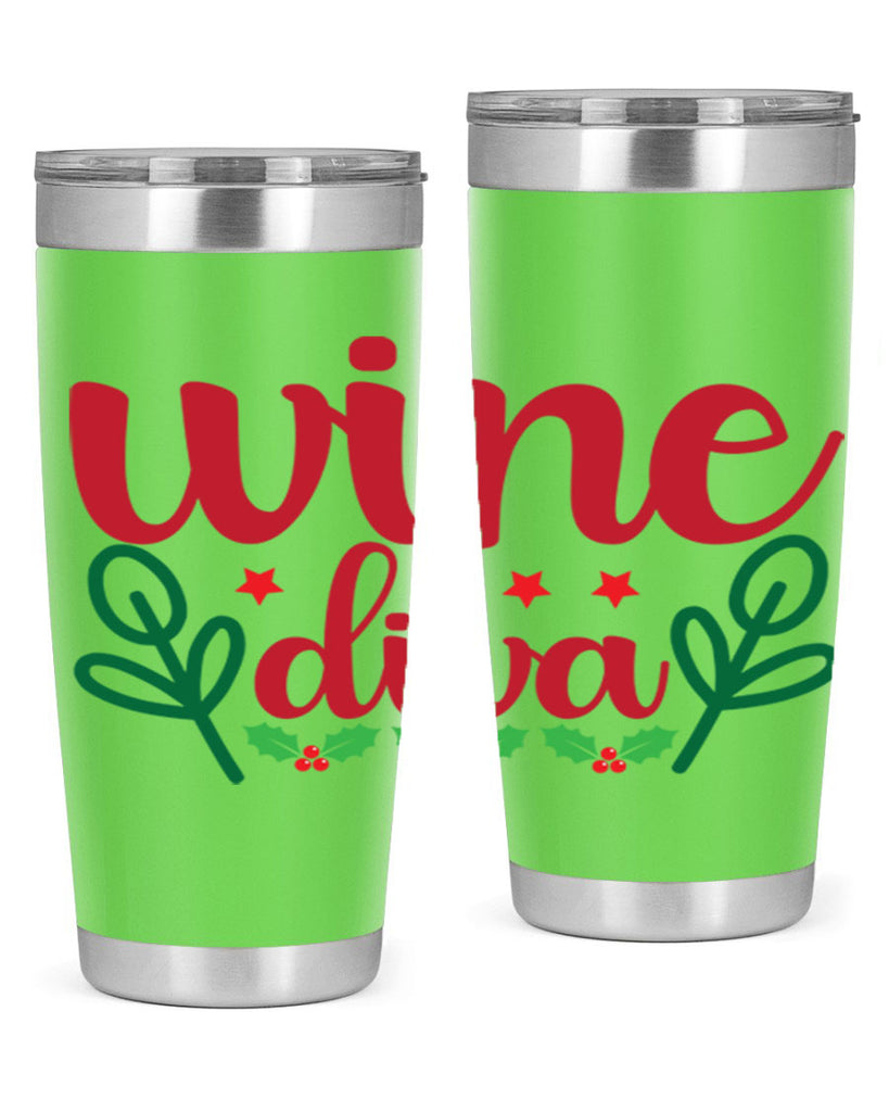 Wine Diva 482#- winter- Tumbler