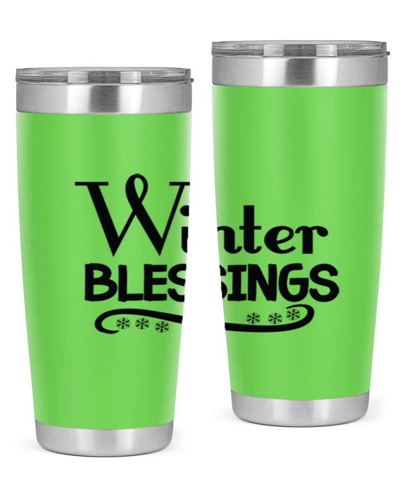 Winter Blessings 493#- winter- Tumbler