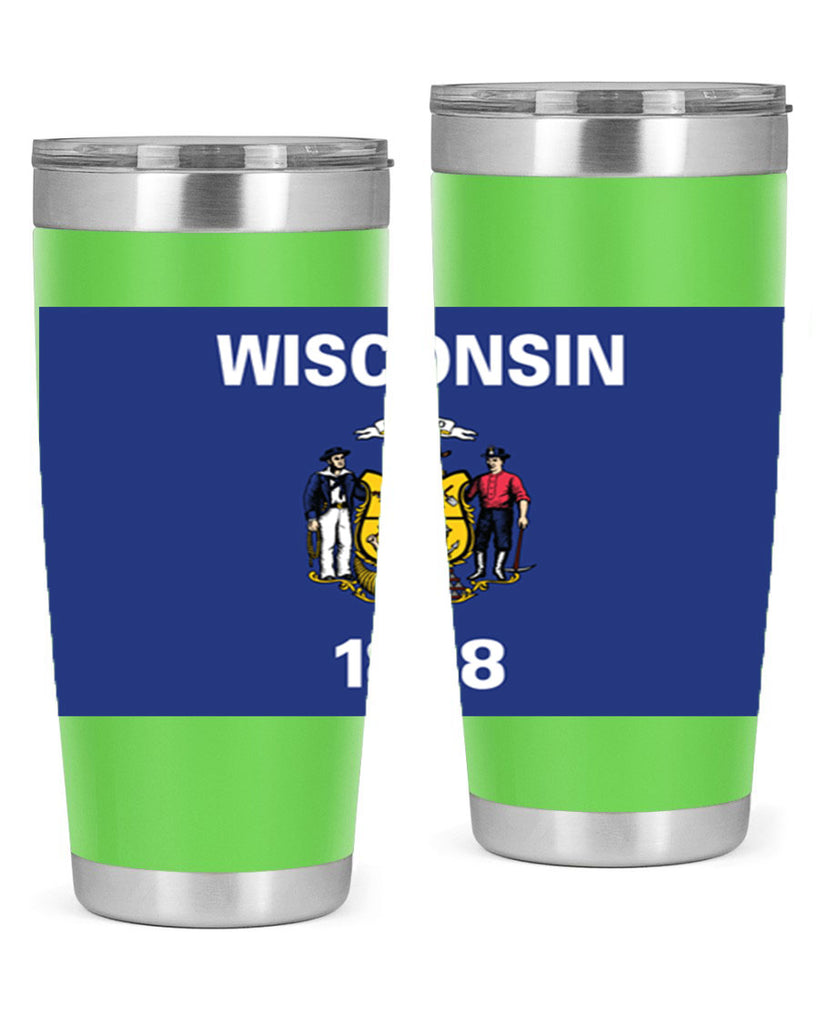 Wisconsin 2#- stateflags- Tumbler