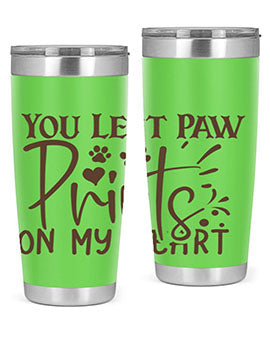 You Left Paw Prints On My Heart Style 53#- dog- Tumbler