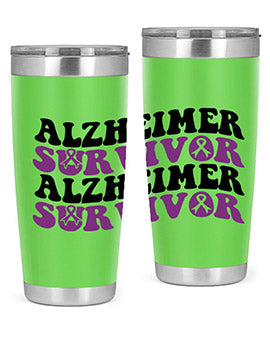 alzheimer survivor 9#- alzheimers- Tumbler