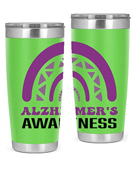 alzheimers awareness style 42#- alzheimers- Tumbler