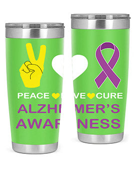 alzheimers awareness style 70#- alzheimers- Tumbler