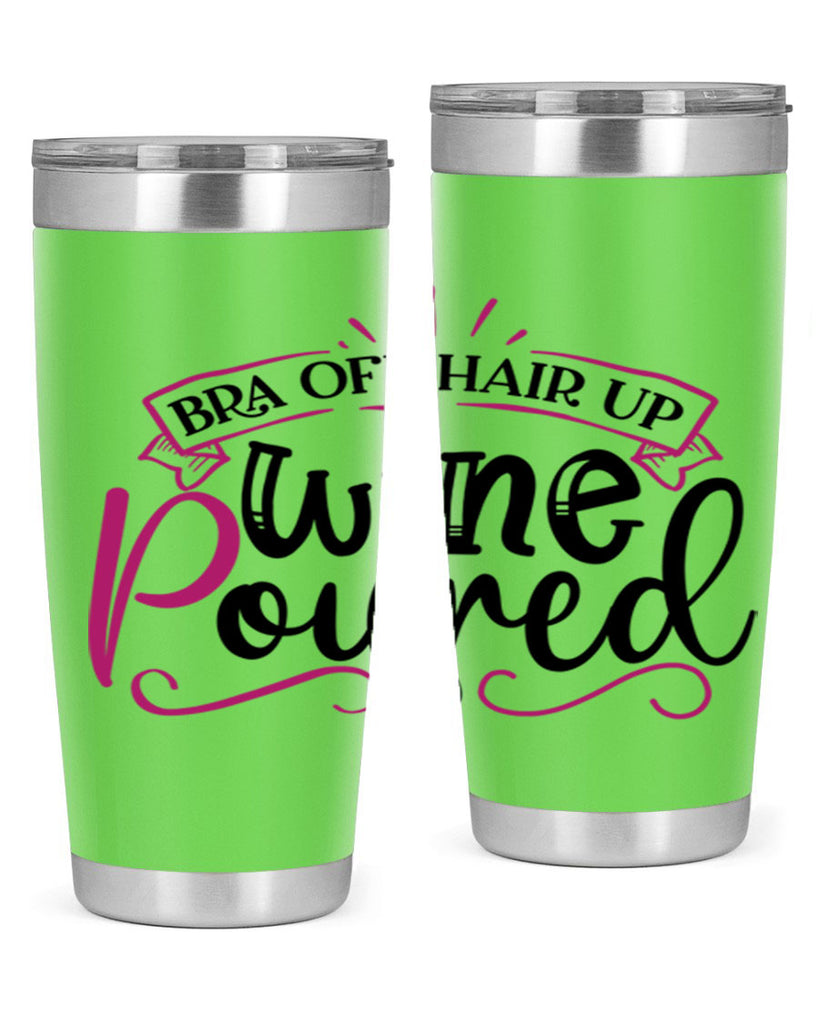 bra off hair up wine poured 206#- wine- Tumbler