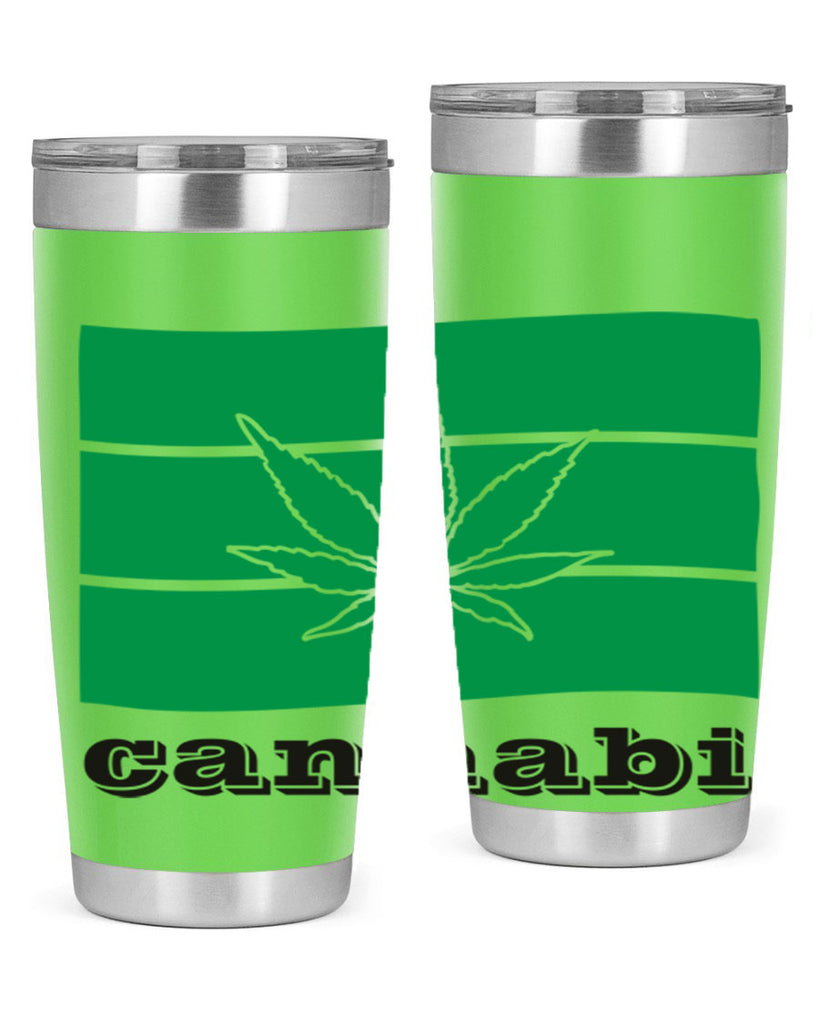 cannabi flag 36#- marijuana- Tumbler