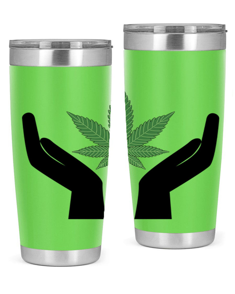 cannabis hands 44#- marijuana- Tumbler