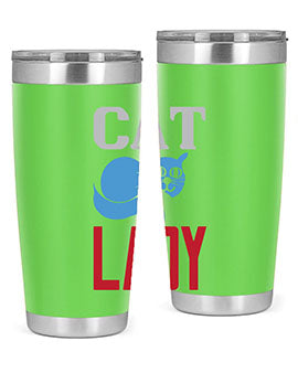 cat lady Style 31#- cat- Tumbler