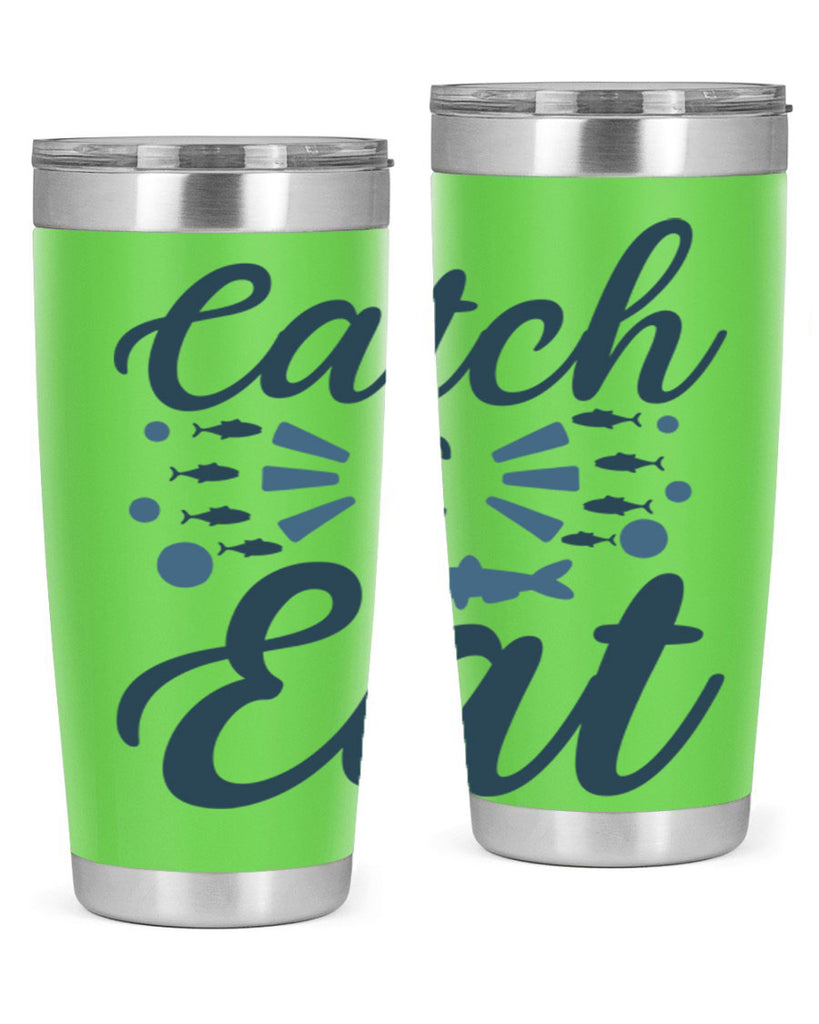 catch eat 173#- fishing- Tumbler