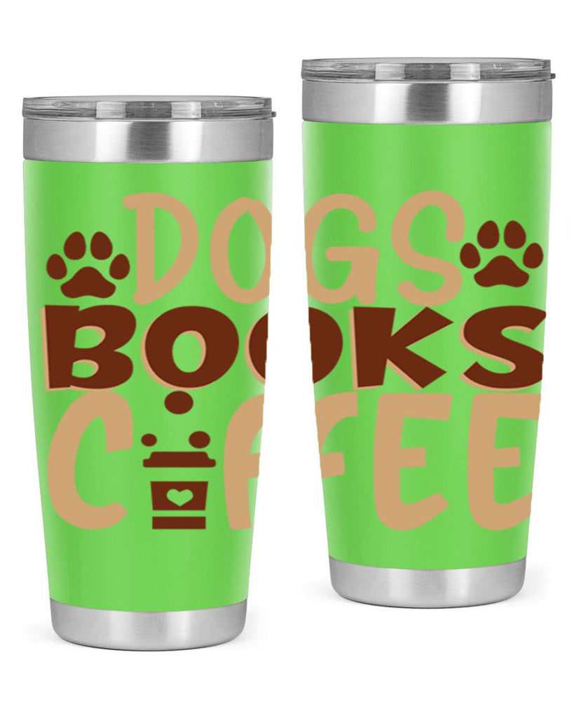 dogs books coffee 214#- coffee- Tumbler