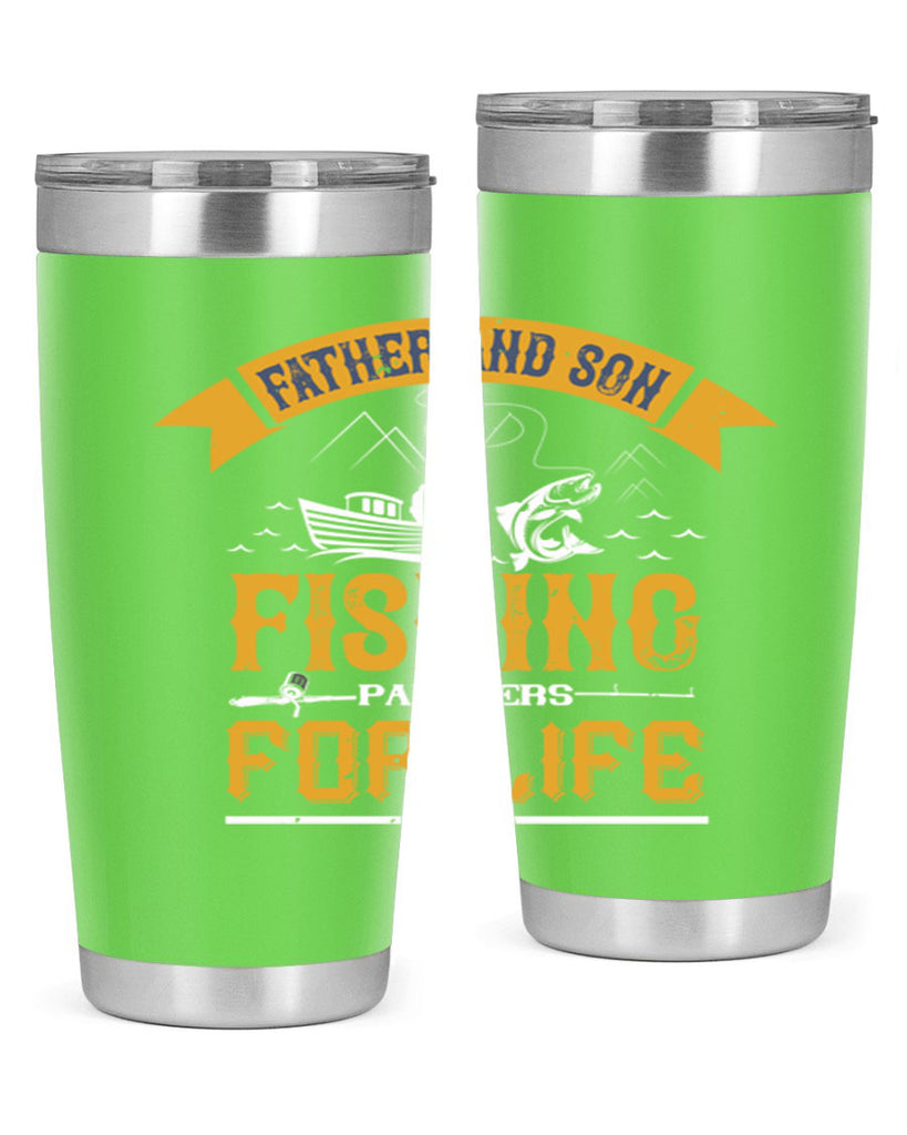 father and son fishing partners for life 158#- fishing- Tumbler