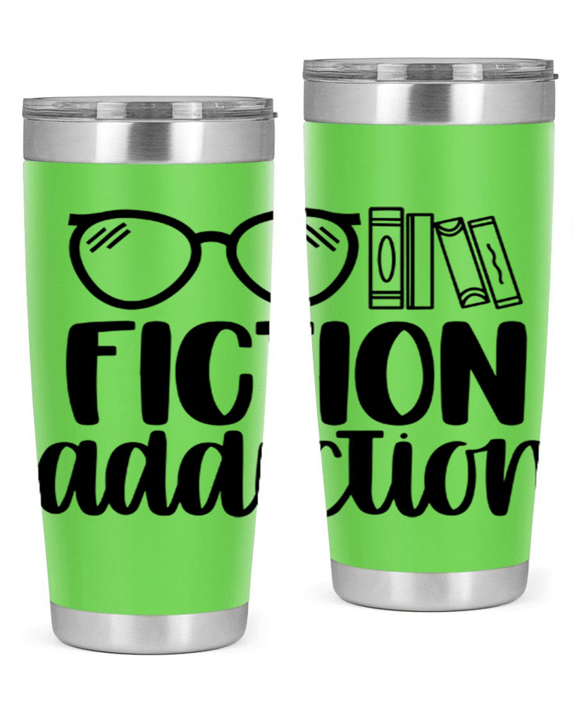 fiction addiction 40#- reading- Tumbler