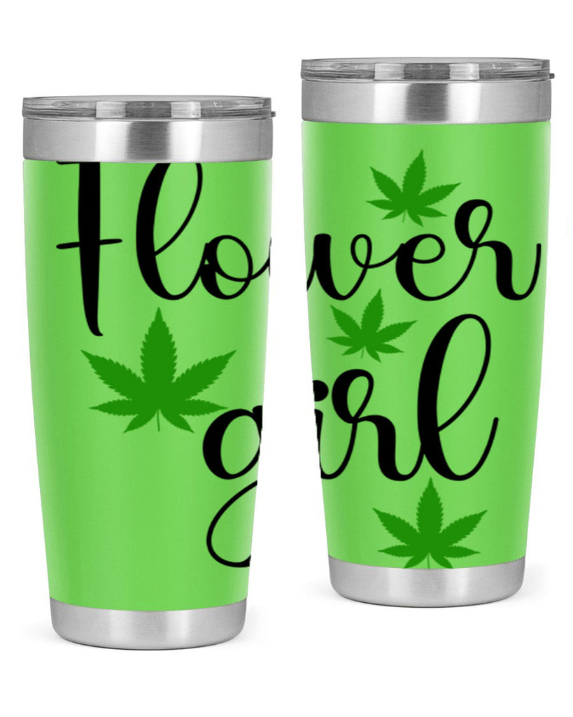 flower girl cannabis 84#- marijuana- Tumbler