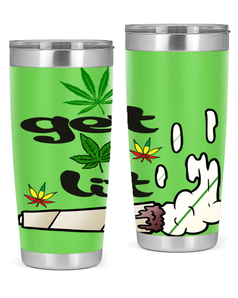 get lit 91#- marijuana- Tumbler