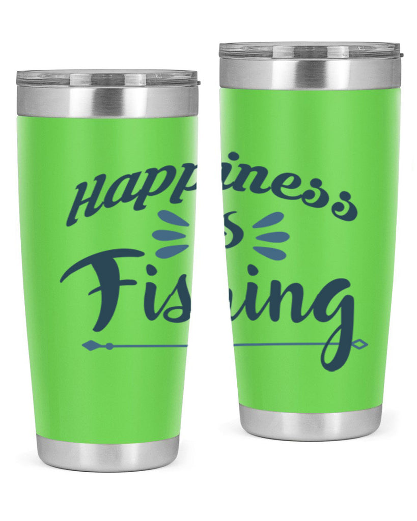 happiness is fishing 122#- fishing- Tumbler