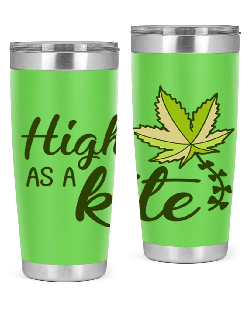 high as a kite 112#- marijuana- Tumbler