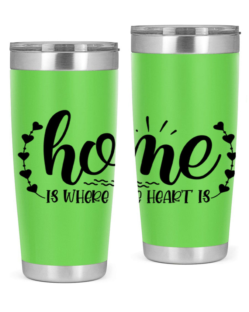 home is where the heart is 38#- home- Tumbler