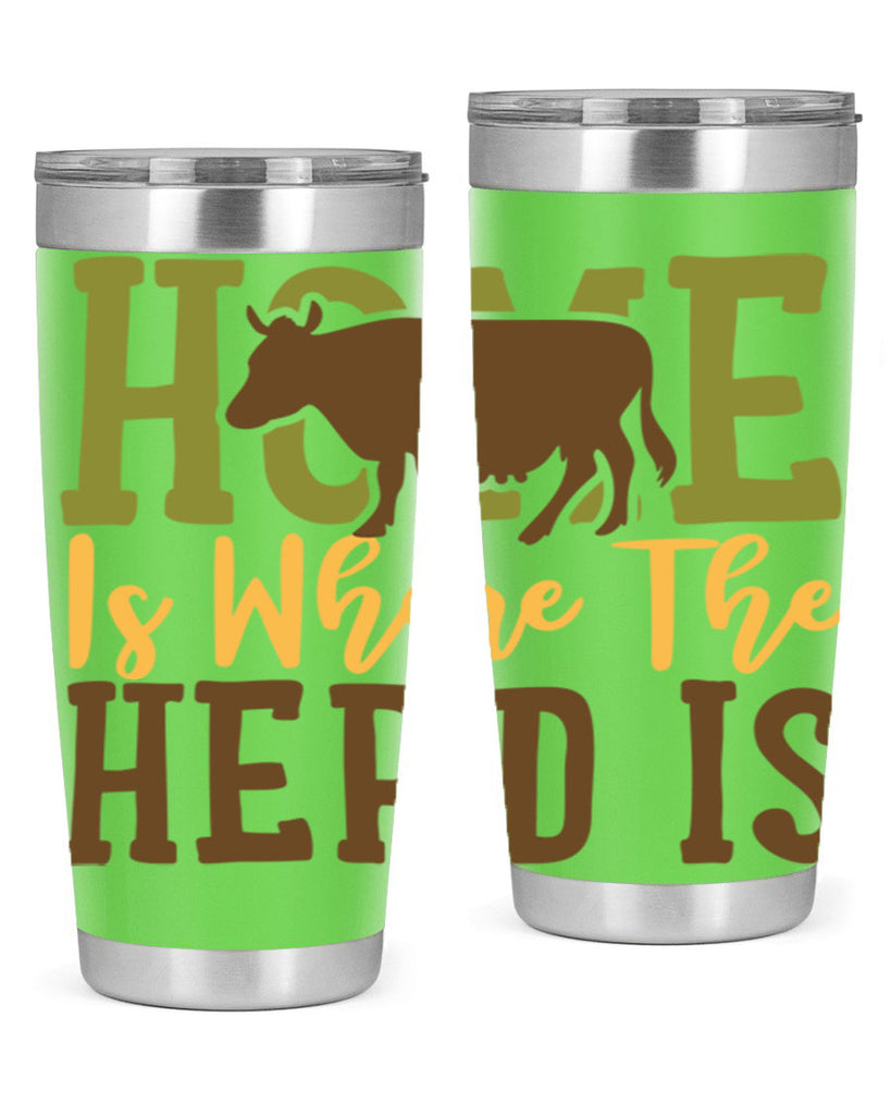 home is where the herd is 7#- farming and gardening- Tumbler