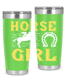 horse girl Style 51#- horse- Tumbler