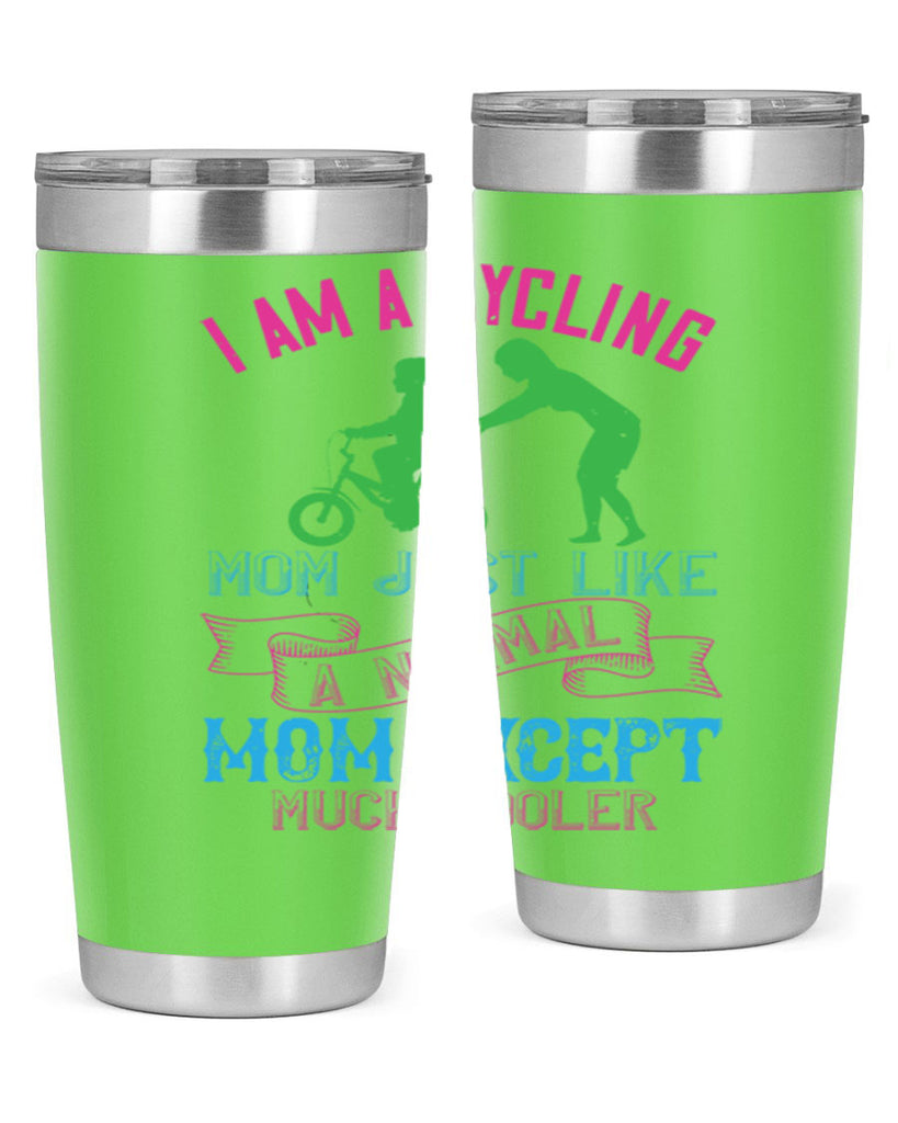 i am a cycling mom just like a normal 164#- mom- Tumbler