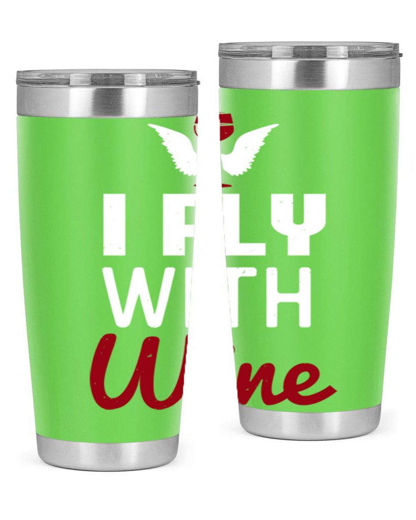 i fly with wine 212#- wine- Tumbler