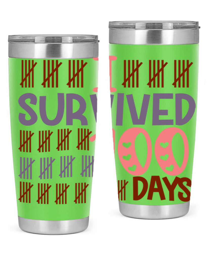 i survived 100 days 13#- 100 days of school- Tumbler