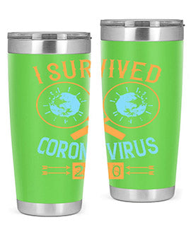 i survived corona virus Style 34#- corona virus- Cotton Tank