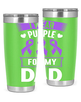 i wear purple for my 186#- alzheimers- Tumbler