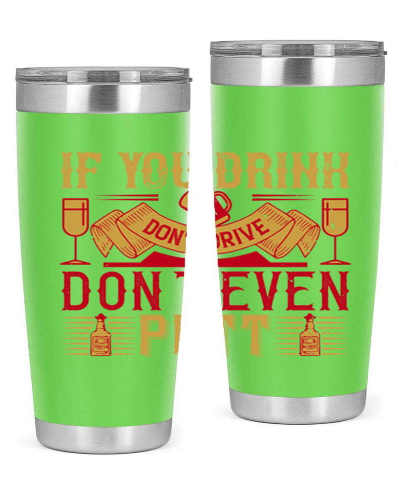 if you drink dont drive dont even putt 37#- drinking- Tumbler