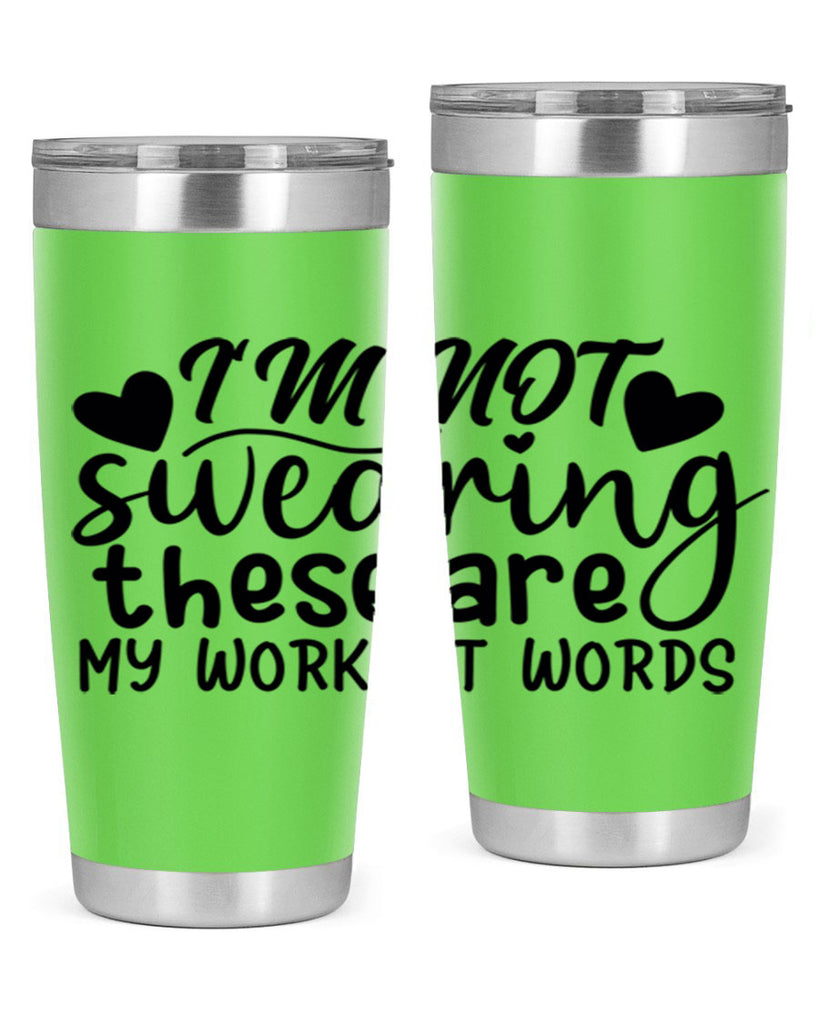 im not swearing these are my workout words 39#- gym- Tumbler