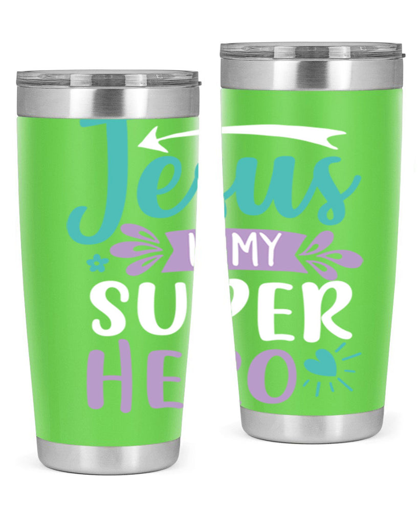 jesus is my superhero 71#- easter- Tumbler