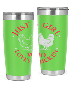 just a girl who loves chicken Style 3#- chicken- Tumbler