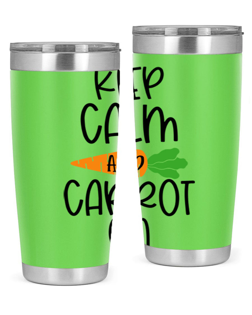 keep calm and carrot on 18#- easter- Tumbler