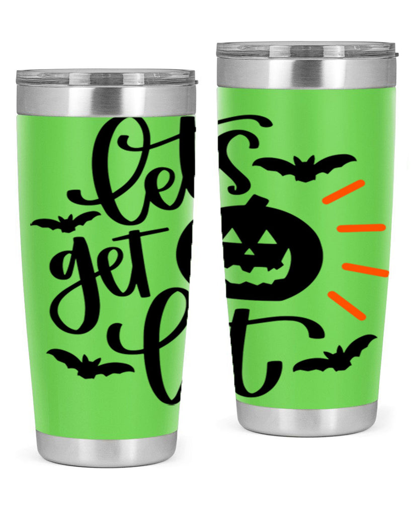 lets get lit 48#- halloween- Tumbler