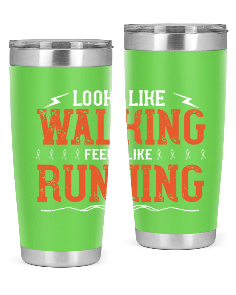 looks like walking feels like running 32#- running- Tumbler