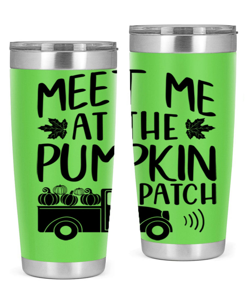 meet me at the pumpkin patch 423#- fall- Tumbler