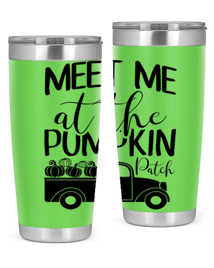 meet me at the pumpkin patch 424#- fall- Tumbler