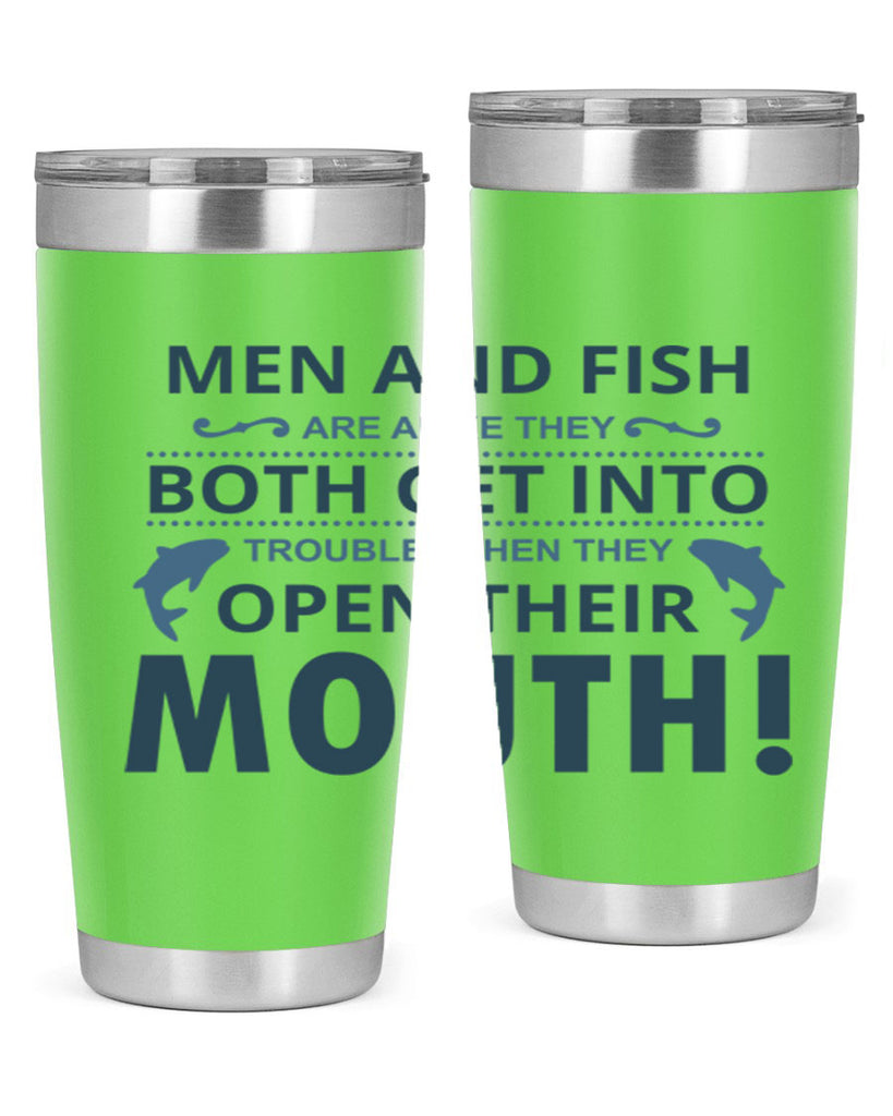 men fish 52#- fishing- Tumbler