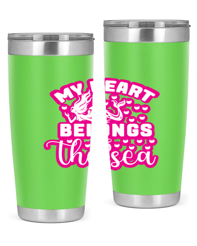 my heart belongs to the sea 515#- mermaid- Tumbler