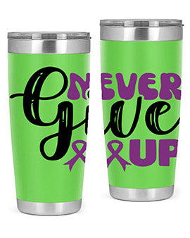 never give up 198#- alzheimers- Tumbler