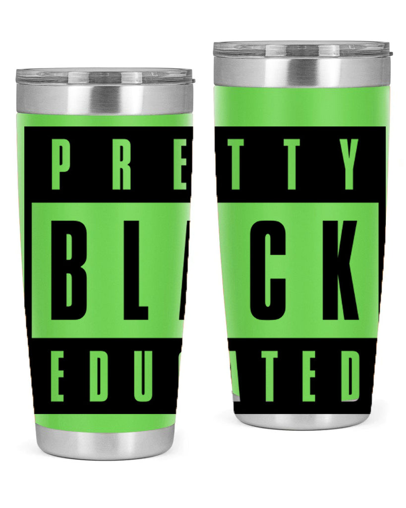 pretty black educated 50#- black words phrases- Cotton Tank