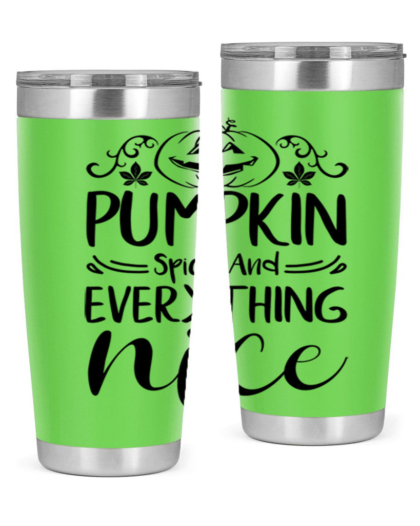 pumpkin spice and everything nice 542#- fall- Tumbler