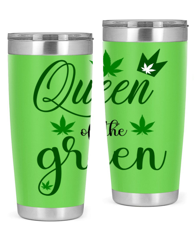 queen of the green 222#- marijuana- Tumbler