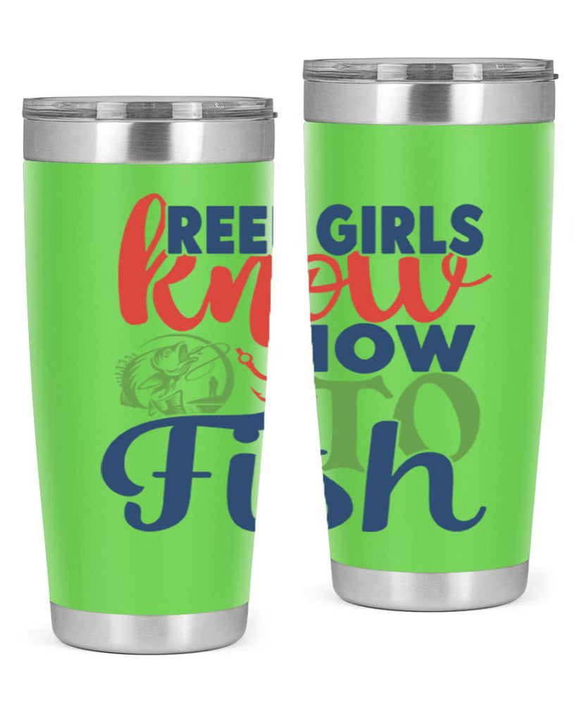 reel girls know how to fish 197#- fishing- Tumbler