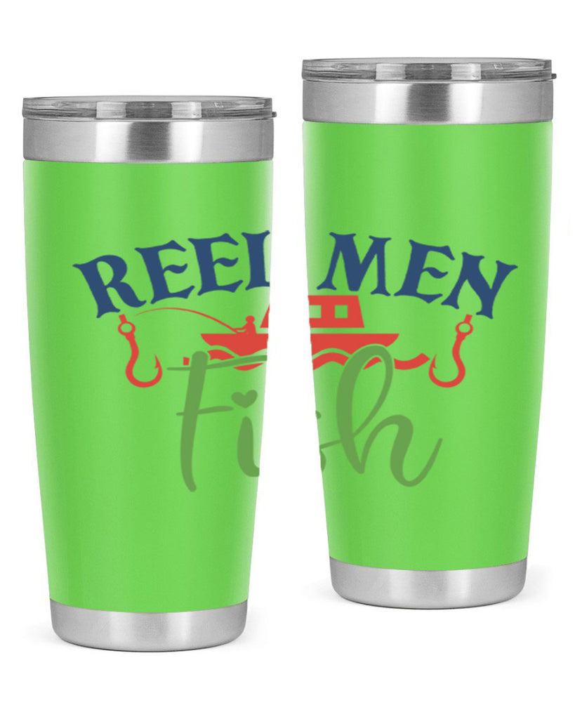 reel men fish 196#- fishing- Tumbler