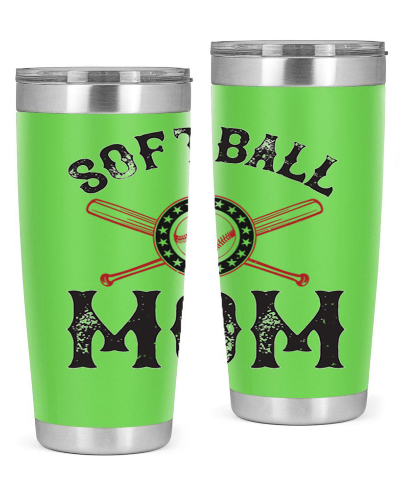 softball mom 66#- mom- Tumbler