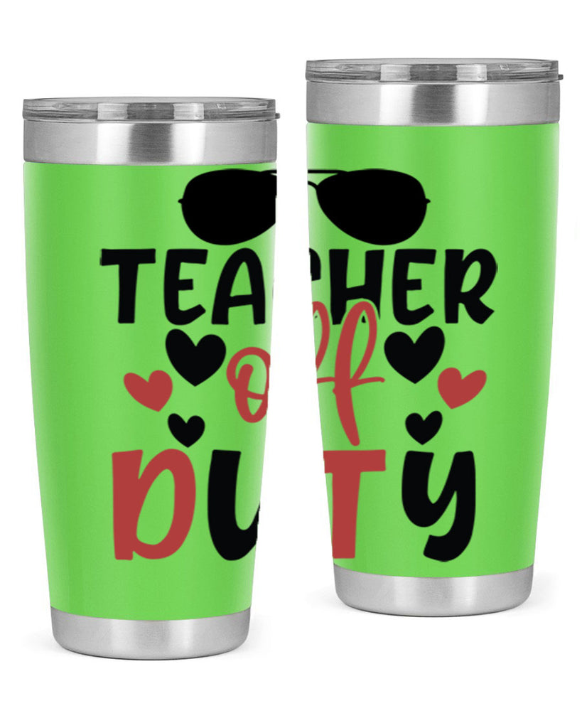 teacher off duty Style 141#- teacher- tumbler