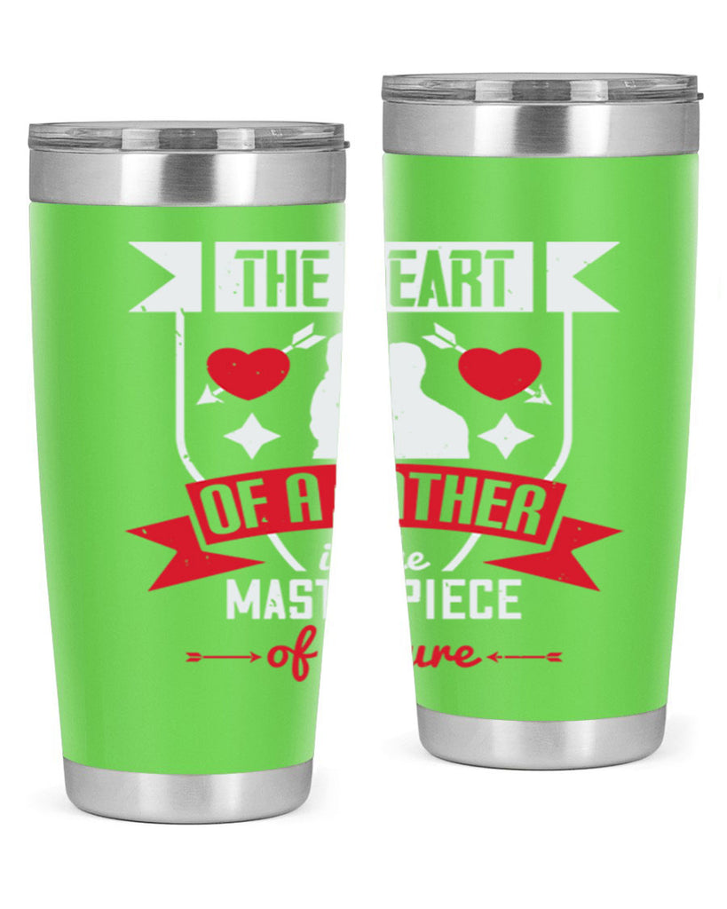 the heart of a father 159#- fathers day- Tumbler