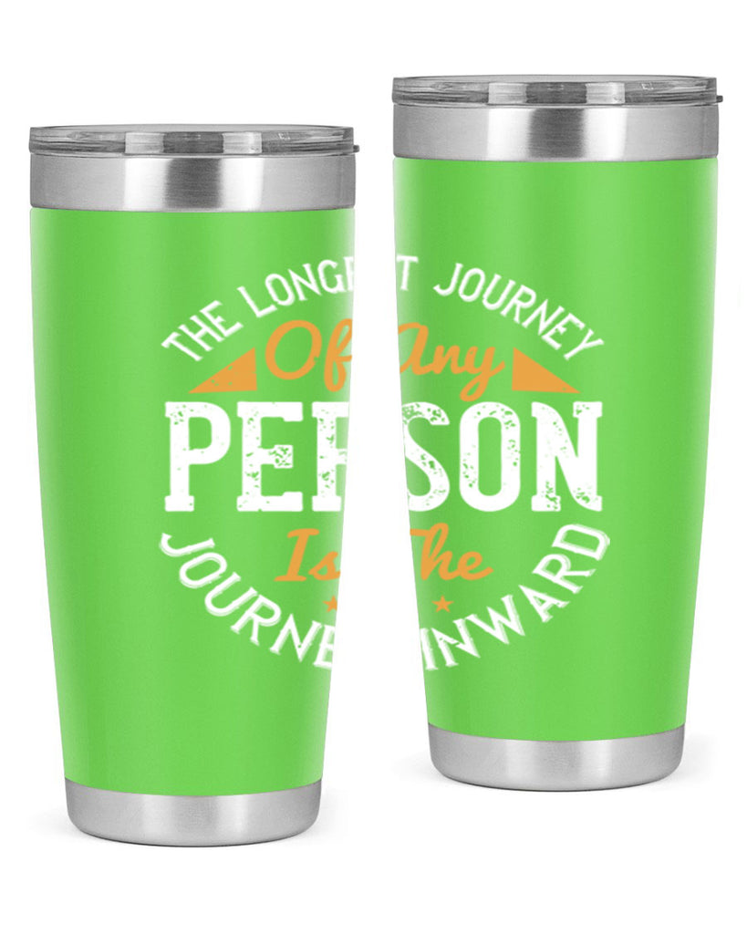 the longest journey of any person is the journey inward 60#- yoga- Tumbler