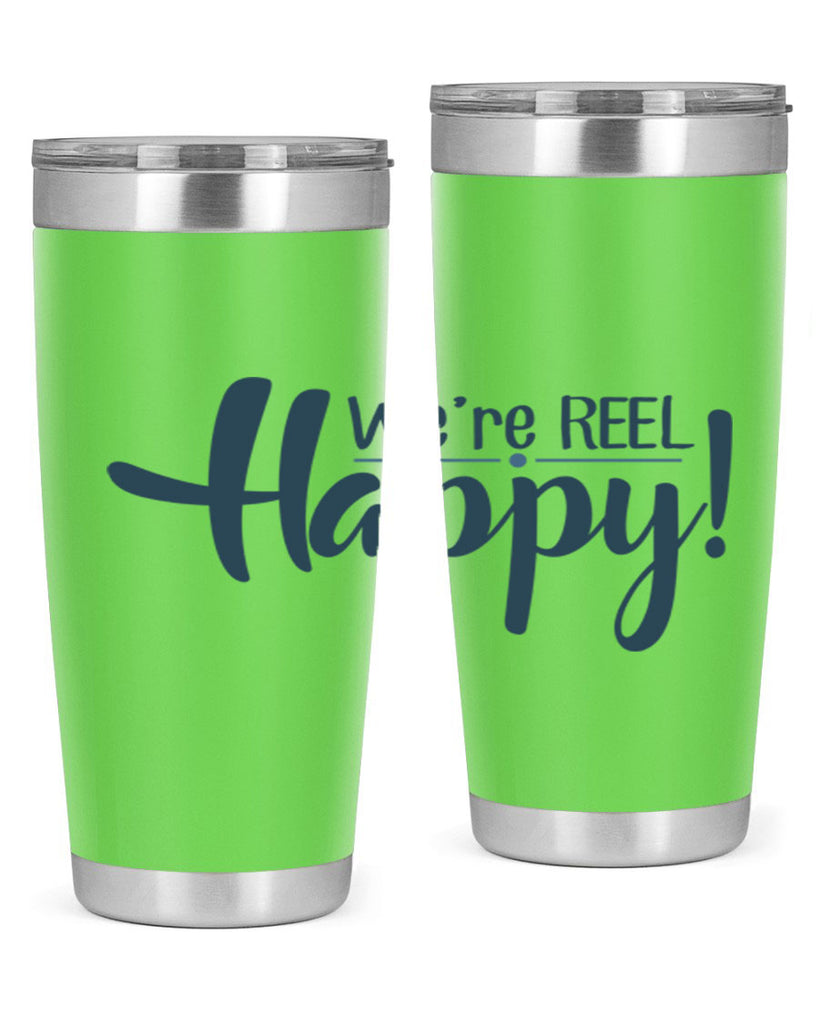 we are reel happy 16#- fishing- Tumbler